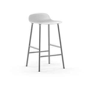 Normann Copenhagen Form Barstol SH: 65cm - Hvid/Krom