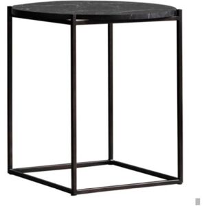 Wendelbo Circle Occasional Table Ø: 48 cm - Black Nero Marquina Marble/Black