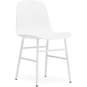 Normann Copenhagen Form Stol SH: 44cm - Hvid/Stål