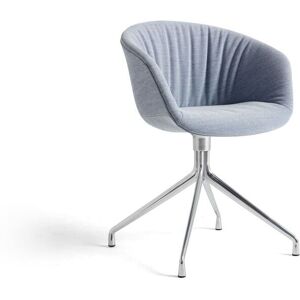 Hay AAC 21 Soft About A Chair SH: 46 cm - Polished Aluminium/Steelcut Trio 716