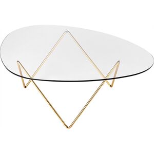 Gubi Pedrera Coffe Table 106x86x38 cm - Brass Semi Matt Base