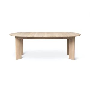 Ferm Living Bevel Table Extendable 2 Ø: 117-217 cm - White Oiled Oak
