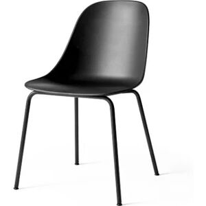 Audo Copenhagen Harbour Side Dining Chair SH: 45 cm - Black Shell / Black Steel Base