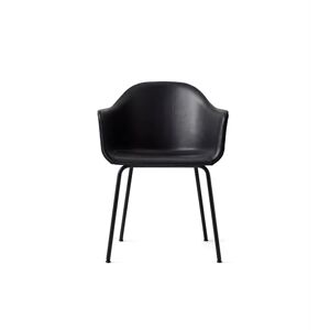Audo Copenhagen Harbour Dining Chair SH: 45 cm - Dakar 0842 / Black Steel
