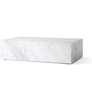 Audo Copenhagen Plinth Low H: 27 cm - White Carrara Marble