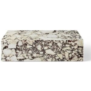 Audo Copenhagen Plinth Low H: 27 cm - Rose Calacatta Viola Marble