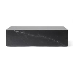 Audo Copenhagen Plinth Low H: 27 cm - Black Nero Marquina Marble