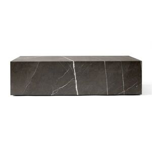 Audo Copenhagen Plinth Low H: 27 cm - Grey/Brown Kendzo Marble