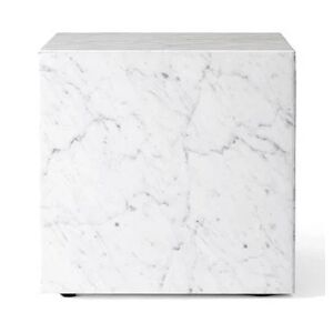 Audo Copenhagen Plinth Cubic H: 40 cm - White Carrara Marble
