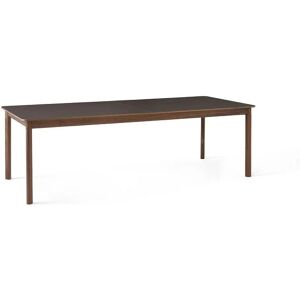 &Tradition Patch HW2 Extendable Table 240x100 cm - Oiled Walnut w. Cacao Orinoco 0749 Fenix Nano Laminate & Brass