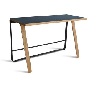 Bent Hansen Hemingway Skrivebord m. Opladerstation L: 120 cm - Matlakeret Eg/Smokey Blue Linoleum