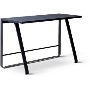 Bent Hansen Hemingway Skrivebord m. Opladerstation L: 120 cm - Sortlakeret Bøg/Smokey Blue Linoleum