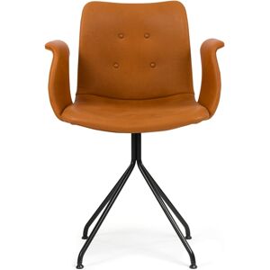 Bent Hansen Primum Armstol SH: 46 cm - Cognac Adrian Læder/Fast Sort Stel