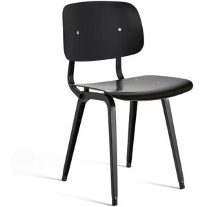 HAY Revolt Spisebordsstol SH: 46,5 cm - Black Powder Coated Steel/Black