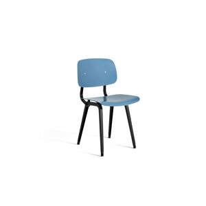 HAY Revolt Spisebordsstol SH: 46,5 cm - Black Powder Coated Steel/Azure Blue