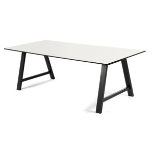 Andersen Furniture T1 Spisebord Med Udtræk 180x95 cm - Hvid/Sort
