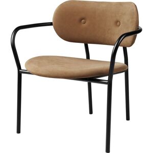 GUBI Coco Lounge Chair SH: 41 cm - Black / Chamois 1709