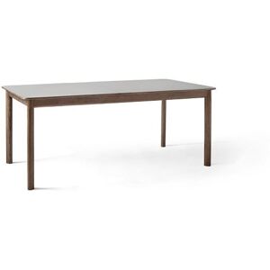 &Tradition Patch HW1 Extendable Table 180x90 cm - Smoked Oiled Oak w. Griogo Londra 0718 Fenix Nano Laminate & Brass