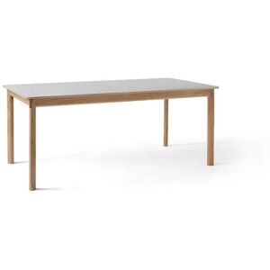 &Tradition Patch HW1 Extendable Table 180x90 cm - Oiled Oak w. Beige Arizona 0748 Fenix Nano Laminate & Brass