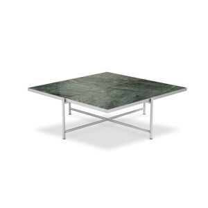 HANDVÄRK FURNITURE Coffee Table 90 Jubilæumsudgave L: 96 cm - Stainless Steel / Green Marble