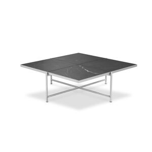 HANDVÄRK FURNITURE Coffee Table 90 Jubilæumsudgave L: 96 cm - Stainless Steel / Black Marble
