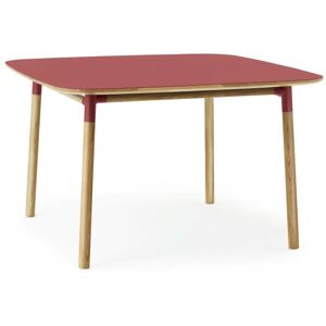 Normann Copenhagen Form Spisebord 120x120cm - Rød/Eg