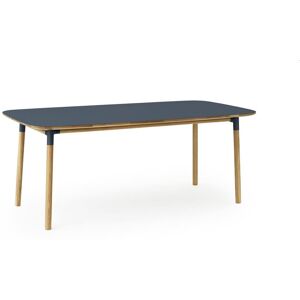 Normann Copenhagen Form Spisebord 95x200cm - Blå/Eg