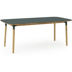 Normann Copenhagen Form Spisebord 95x200cm - Grøn/Eg