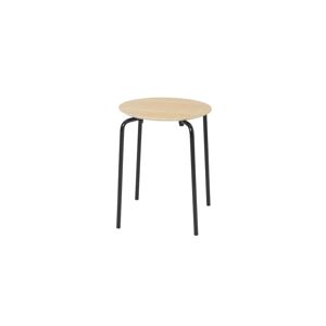 Ferm Living Herman Stool Taburet SH: 45 cm - Powder Coated Steel / Natural Oak Veneer