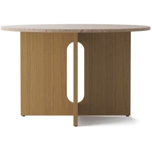 Audo Copenhagen Androgyne Dining Table Ø: 120 cm - Natural Oak/Kunis Breccia Sand