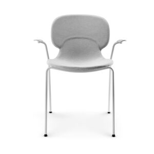 Eva Solo Combo Polstret Spisebordsstol med Armlæn SH: 45 cm - Grå/Hvid