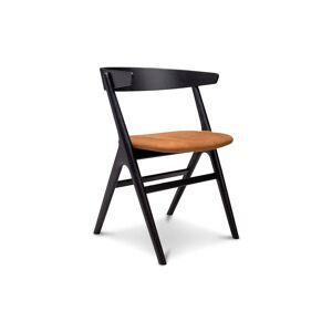 Sibast Furniture No 9 Dining Chair SH: 45 - Black Oak / Dunes Leather Cognac