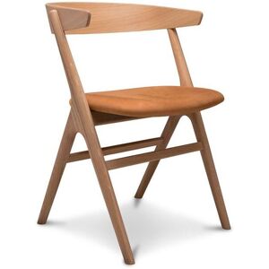 Sibast Furniture No 9 Dining Chair SH: 45 - Soap Oak / Dunes Leather Cognac