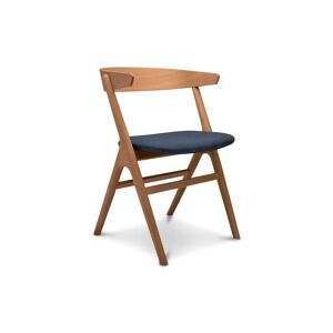 Sibast Furniture No 9 Dining Chair SH: 45 - Natural Oiled Oak / Remix 873 Blue