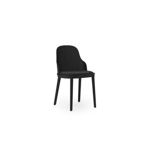 Normann Copenhagen Allez Chair Upholstery PP Indoor SH: 45,5 cm - Black / Main Line Flax
