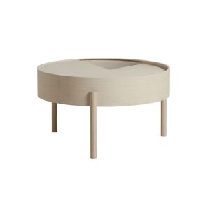Woud Arc Coffee Table Ø: 66 cm - White Pigmented Ash