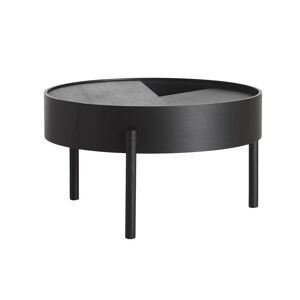 Woud Arc Coffee Table Ø: 66 cm - Black Painted Ash