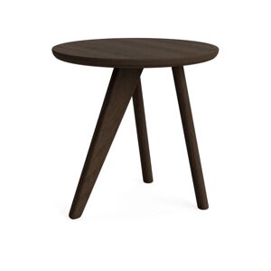 NORR11 Fin Side Table Ø: 40 cm - Dark Smoked Oak