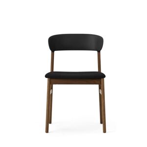 Normann Copenhagen Herit Chair Upholstery SH: 45 cm - Smoked Oak / Black Synergy
