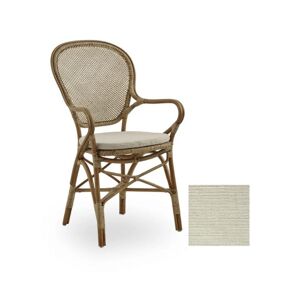 Sika Design Sika-Design Rossini Spisebordsstol m. Armlæn & Hynde SH: 45 cm - Antique Brown/B430 Harvest White