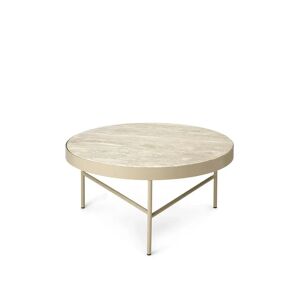 Ferm Living Travertine Table Large Ø: 70,5 cm - Cashmere