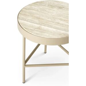 Ferm Living Travertine Table Medium Ø: 40 cm - Cashmere