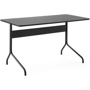 &Tradition Pavilion Desk AV16 130x65 cm - Linoleum Black 4023/Black Oak/Black Legs