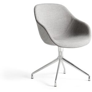 HAY AAC121 About A Chair Spisebordsstol Polstret SH: 47,5 cm - Polished Aluminium/Surface By 190