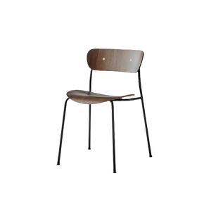 &Tradition Pavilion Chair AV1 SH: 46 cm - Lacquered Walnut/Black