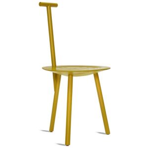 Please Wait to be Seated Spade Chair SH: 45 cm - Tumeric Yellow