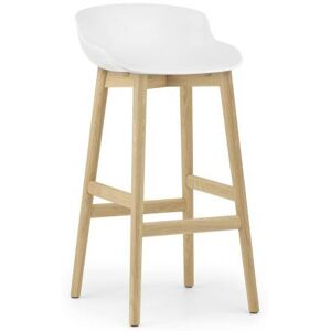 Normann Copenhagen Hyg Barstol SH: 75 cm - Hvid/Eg