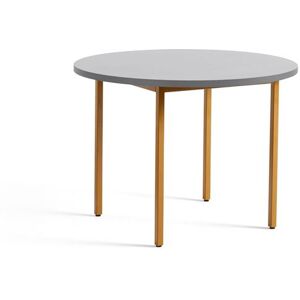 HAY Two Colour Table Ø: 105 cm - Ochre Powder/Light Grey