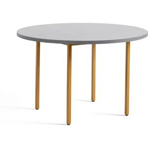 HAY Two Colour Table Ø: 120 cm - Ochre Powder / Light Grey