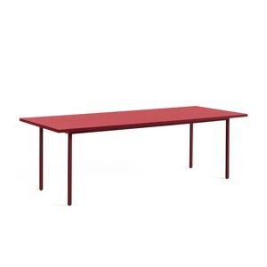 Hay Two Colour Table 240x90 cm - Maroon Red Powder / Red